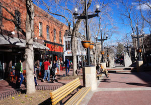 University Hill in Boulder, Colorado